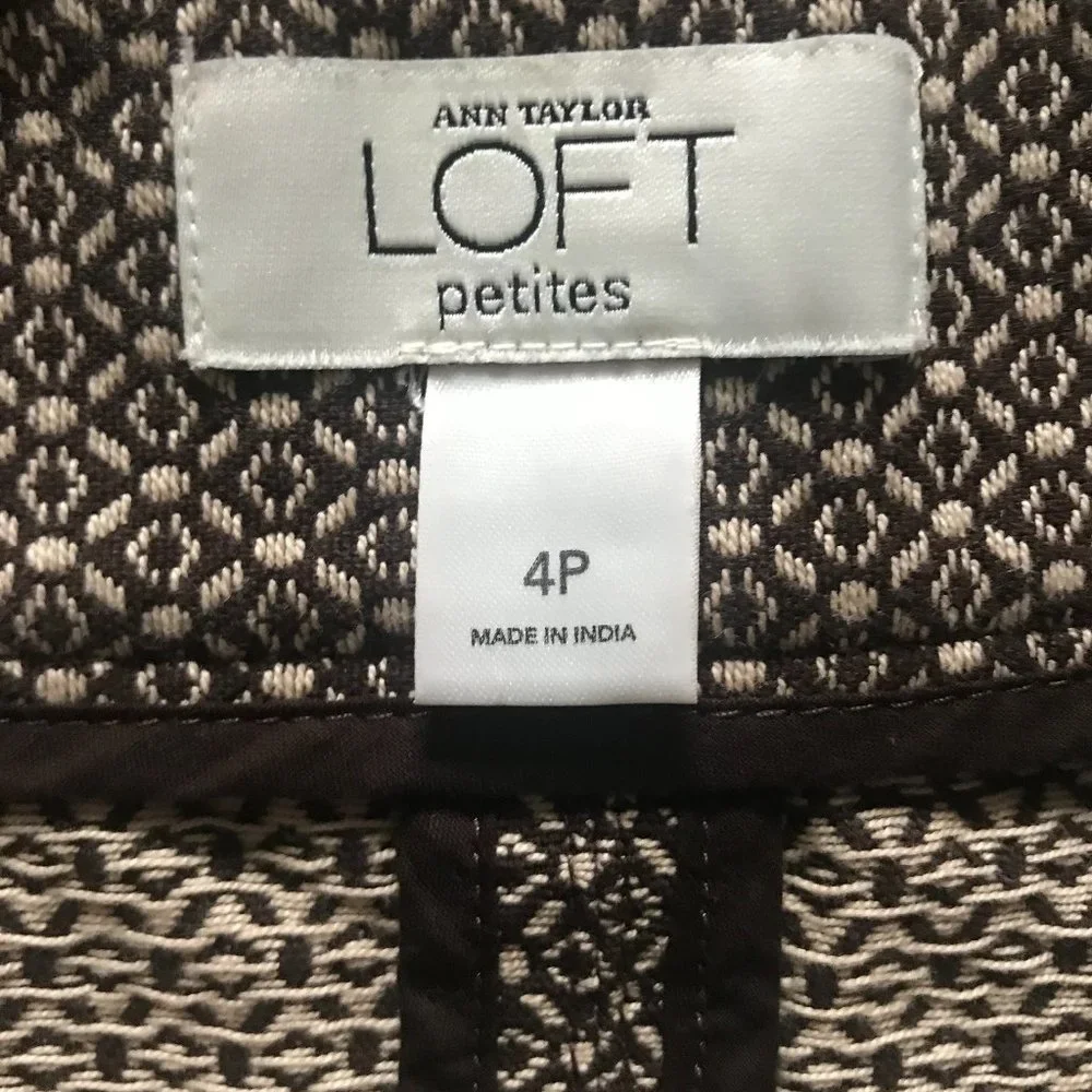 Ann Taylor Loft Tan Kick Pleat Skirt